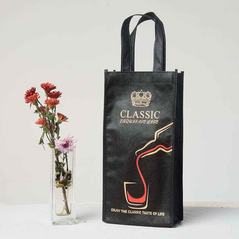 1 szt. Jednogałęziowe/Dwugałęziowe Włókninowe Torby Prezentowe do Pakowania Czerwonego Wina, Materiałowa Torba na Zakupy do Przechowywania, Wielokrotnego Użytku, na Imprezę