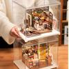 Robotime Mini Casa Casa delle Bambole Custodia in Acrilico (Casella di visualizzazione) - Assemblaggio richiesto