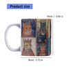 Medieval Cats Pattern Mug With Handle Heat Resistant Afternoon Teas Mug Drinking Cup for Coffee Teas Milk Enduring
