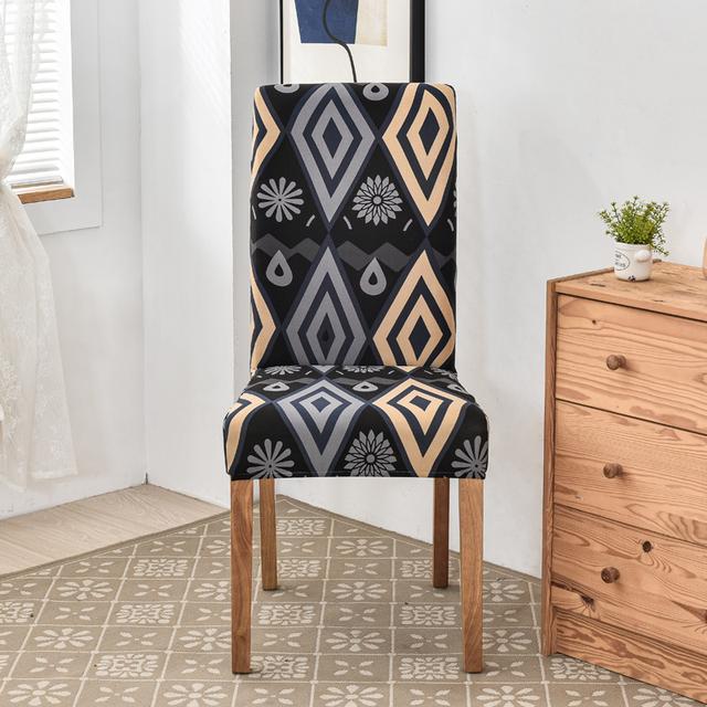 New Design Printed Colors Chair Furniture Covers Floral Modern Slipcover For Dinning Room Wedding Stretch Flexible Furniture Protector