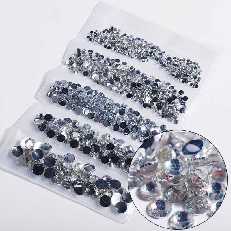 Jewelry Mobile Phone Rhinestone 1000PC Manicure 2-6mm DIY Resin 5-Piece Bag Beauty Rhinestone