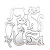 Animal Cat Metal Cutting Dies for Diy Handmade Dies Stencils Decorative Paper Card Making Dies Embossing