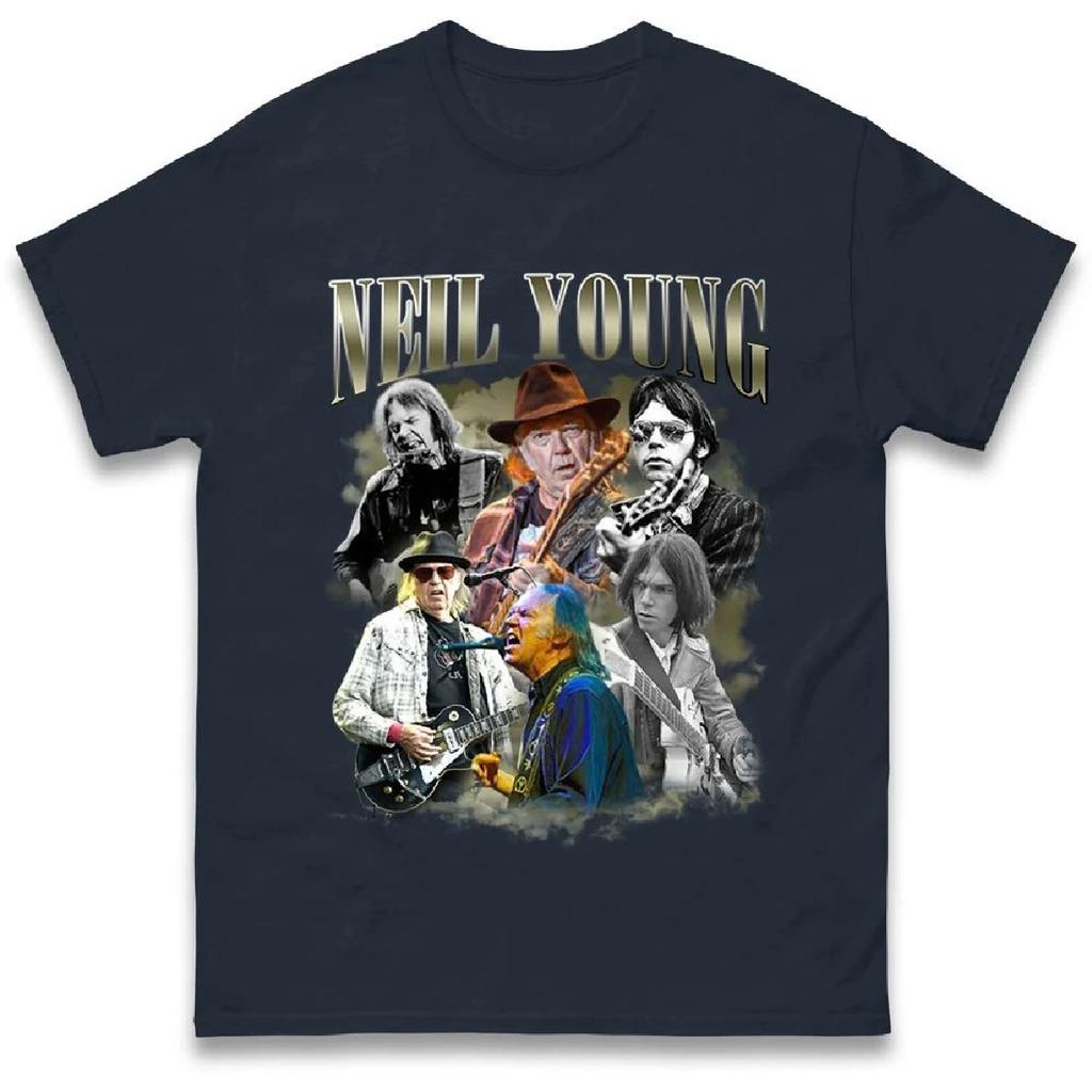 2025Neil Young Bootleg T Shirt Graphic Printed T Shirt Street Wear Harajuku Classic Vintage Men's and Women's Top