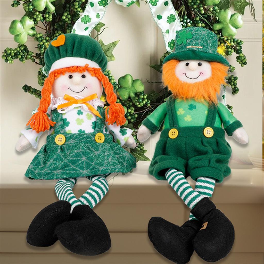 Patricks Day Dwarfs Irish Leprechaun Decor Long Leg Faceless Scandinavian Rudolph Home Party Supplies St. Patrick's Day Ornament