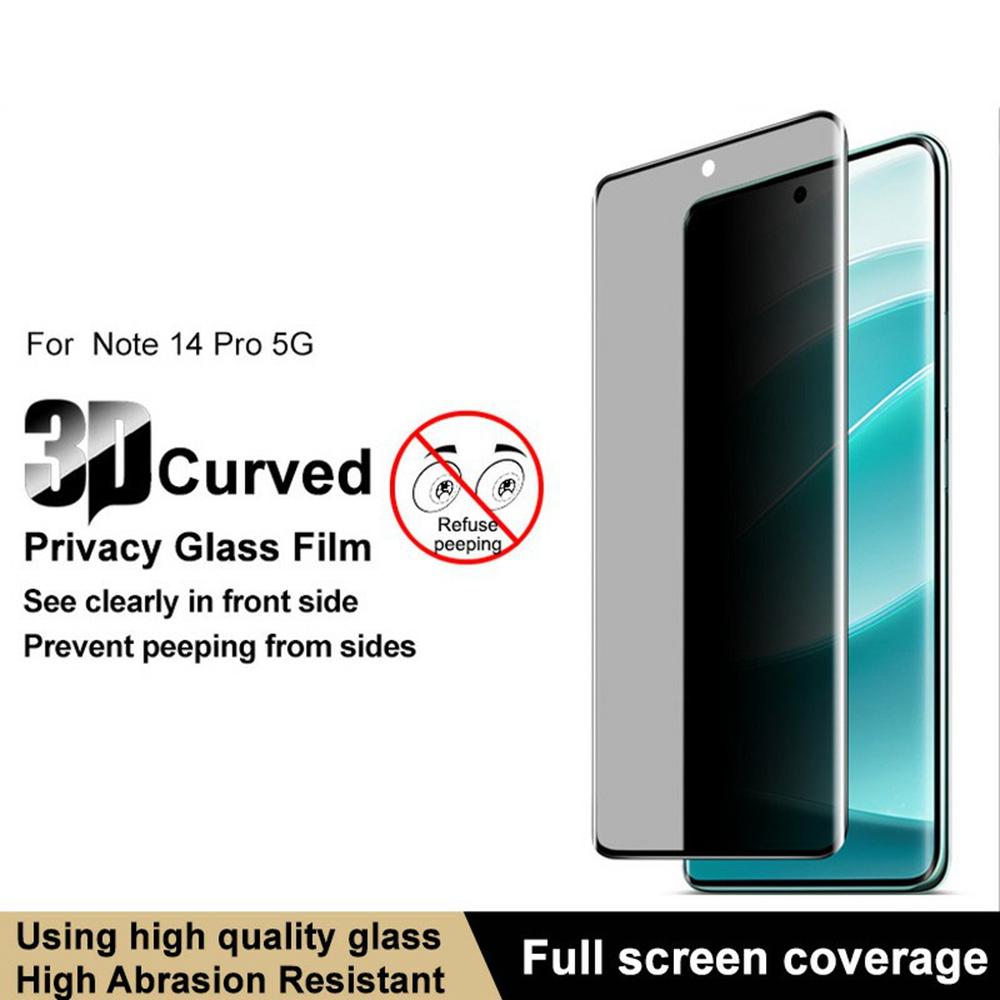IMAK For Xiaomi Redmi Note 14 Pro+ 5G/Note 14 Pro 5G/Poco X7 5G Anti-Spy Full Screen Protector Tempered Glass Film