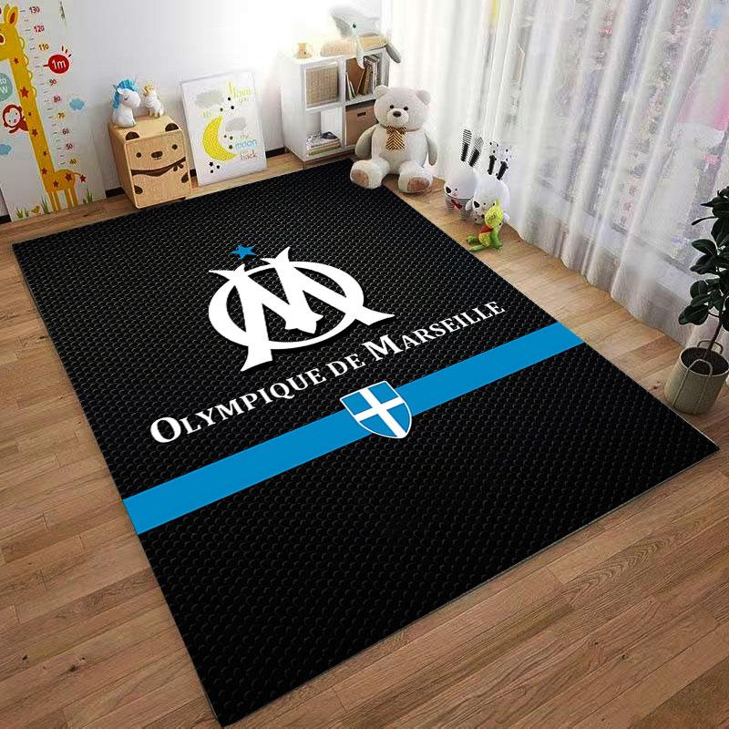 Olympique De Marseille Logo Suitable As a Non-slip Mat for the Living Room or Bedroom Sofa