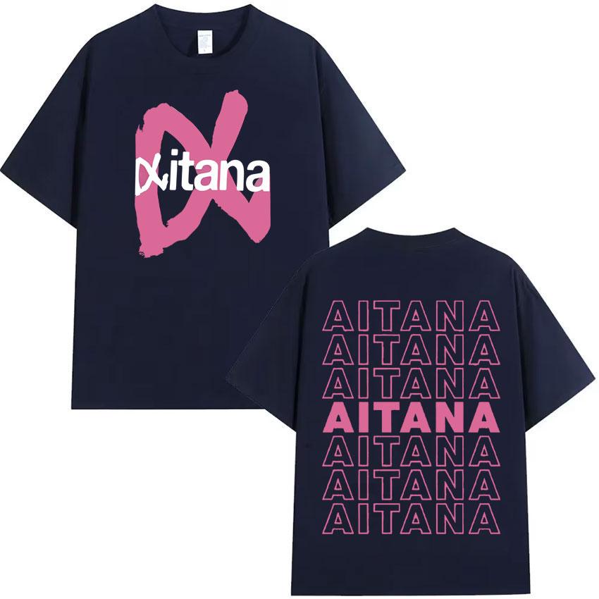 Summer Hot Sale Trendy 2025 Singer Aitana Ocana Tour Hippie T Shirts Cotton Tshirt Mens Y2K Casual Short Sleeves Tops Streetwear