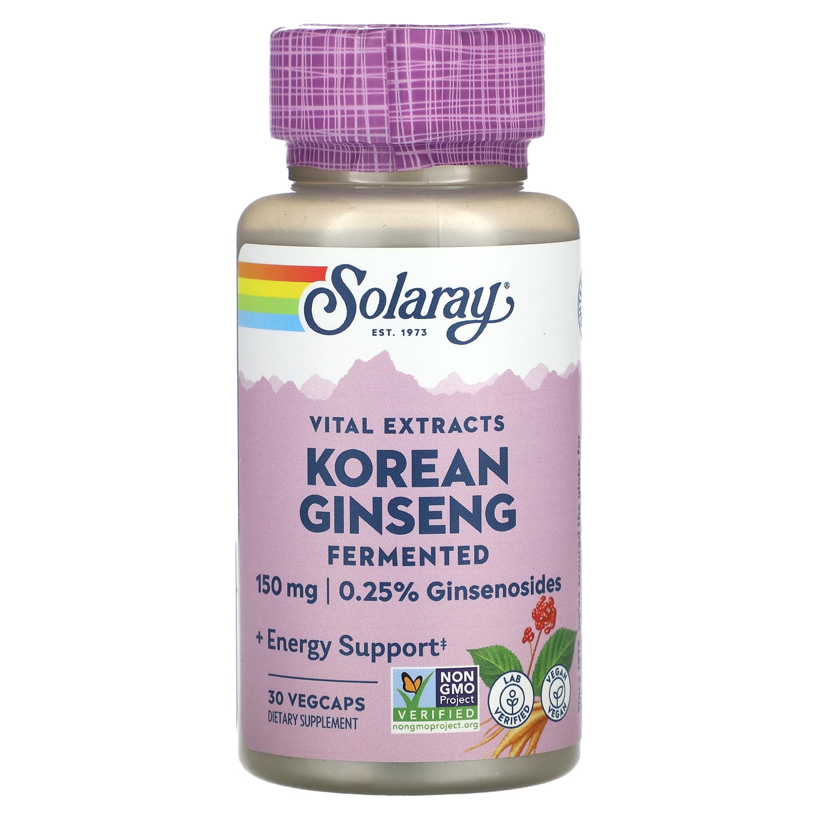 

Essential Extract, Fermented Korean Ginseng, 150Mg, 30 Veggie Capsules