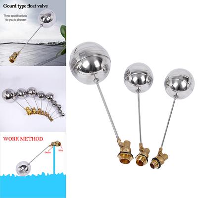 1/2" 3/4" 1" Brass Float Valve Cold and Hot Water Tank Floating Ball Valve For Expansion Tanks Irrigation Watering Tools