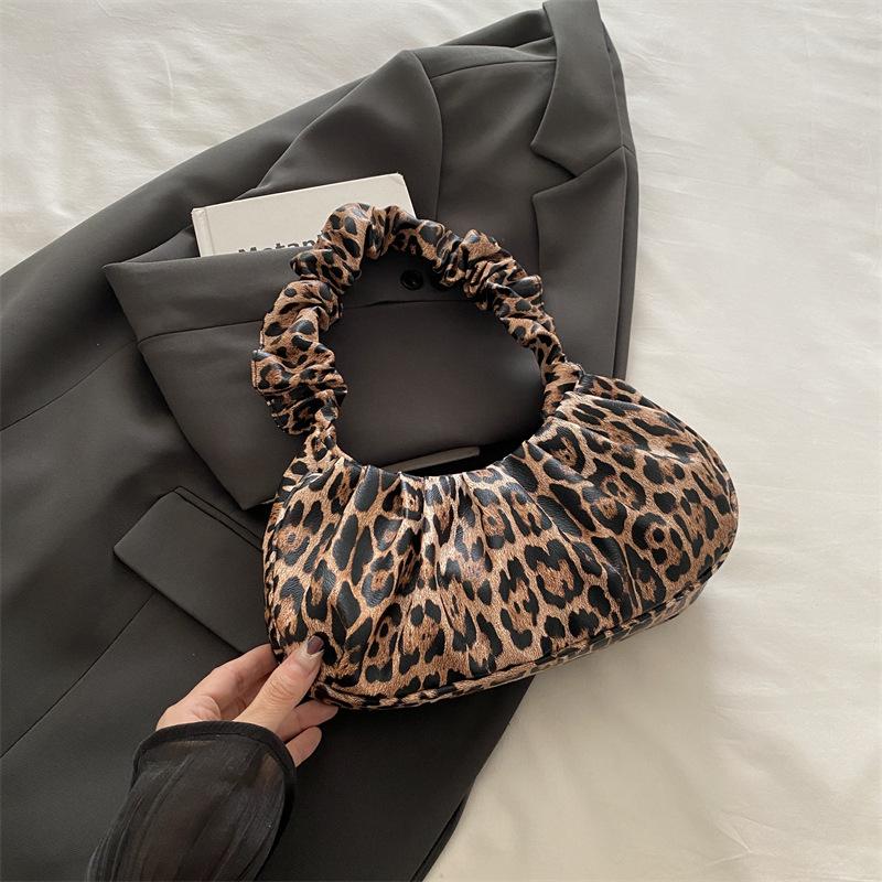 Herbst lässiger ausländischer Stil hoher Wert personalisierte Handtasche 2025 neue Mode diese Woche Leopardenmuster schlichte Achseltasche Damen