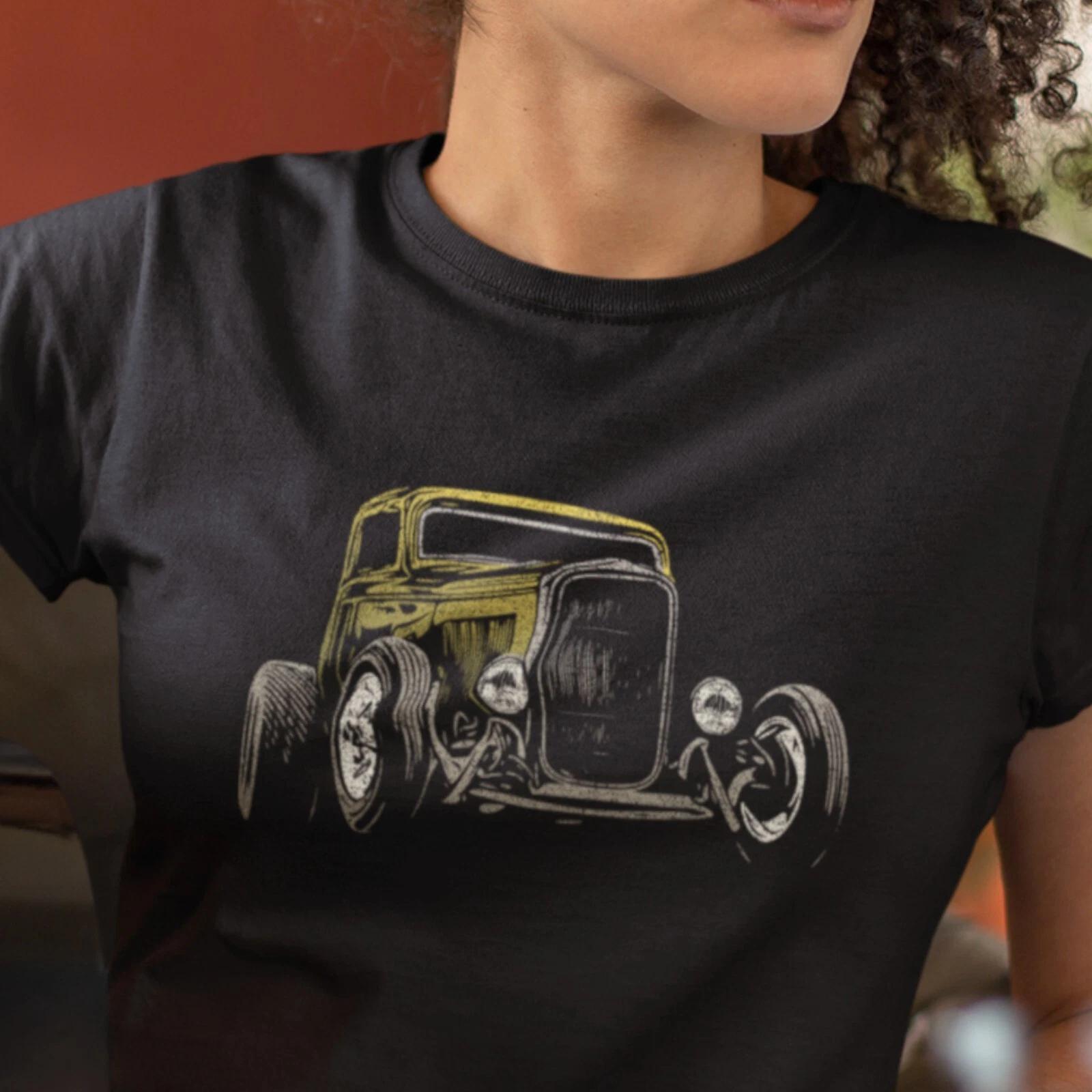 Little Deuce Coupe Yellow 32 Ford Hot Rod Unisex Jersey Tee - 1930 s Street Rod M