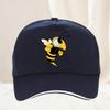 A bee print simple design baseball cap travel sunscreen versatile style for Unisex and Women