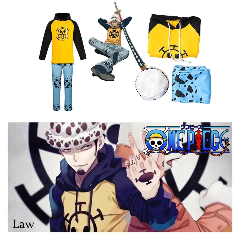 Cos One Piece Trafalgar D. Water Law Cosplay Costume
