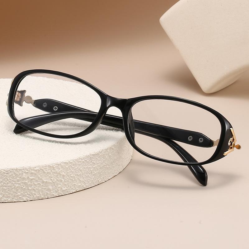 Fox Head Point Paint Point + Women'S Anti-Blue Reading Glasses Elegant Temperament Age-Reducing Accessories Elderly Reading Glasses