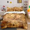 Vintage Clock Pattern Set Soft Comfortable Duvet Cover Bedding Set Included 1*Duvet Cover & 2*Pillowcases Gift