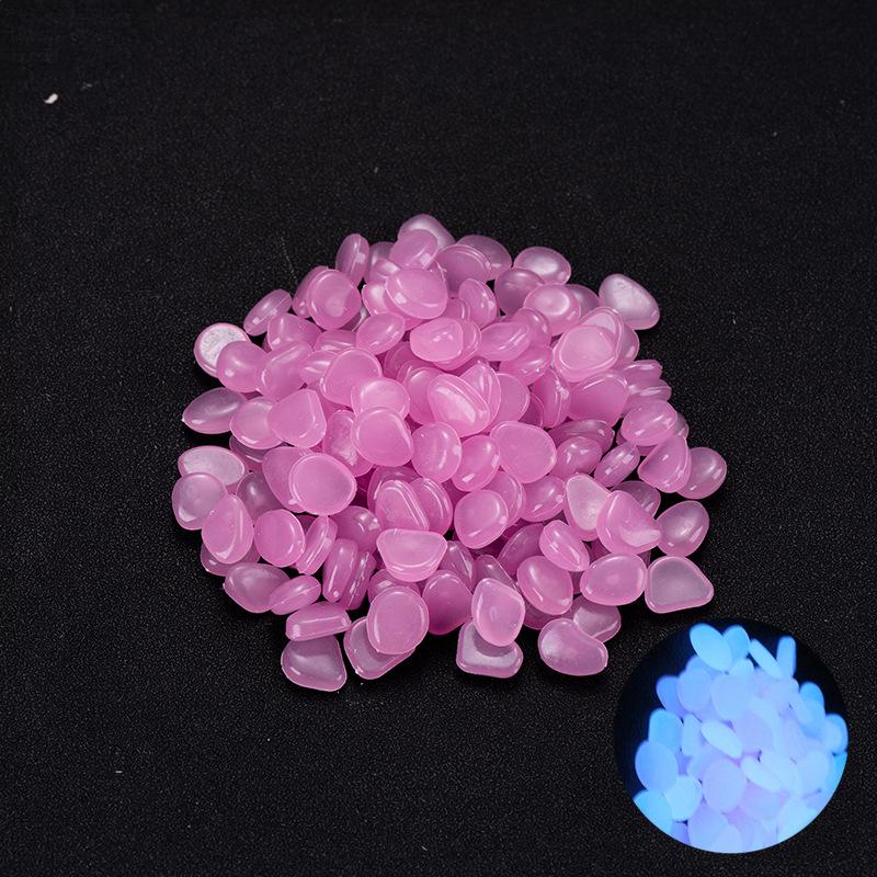 1000-2000pcs Luminous Plastic Stones for Wedding Party Garden Landscape Decoration Reusable Shiny Pebbles