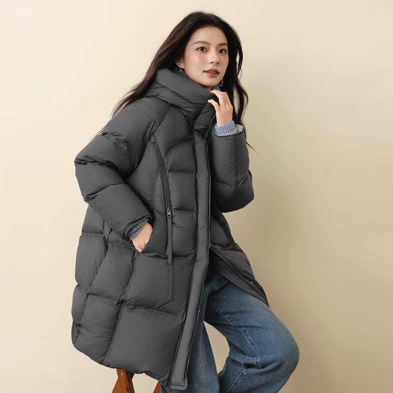 SEIFINI Women's Mid-Length Down Jacket