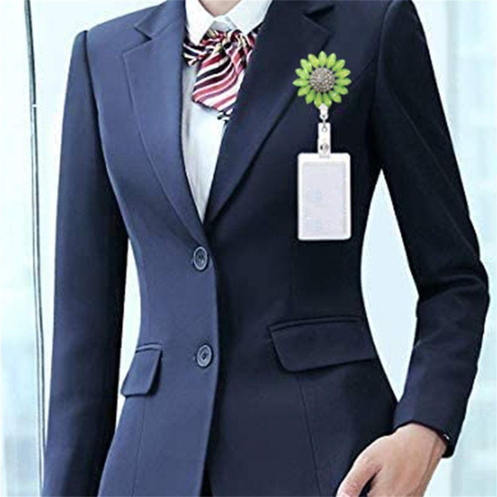 Badge Reel ID Lanyard Name Tag Retractable Badge Reel Badge Card Reels Badge Holder ID Card Clips