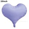 20 Inch Matte Crooked Heart Aluminum Film Balloon Candy Color Curved Love Helium Balloon Party Decoration
