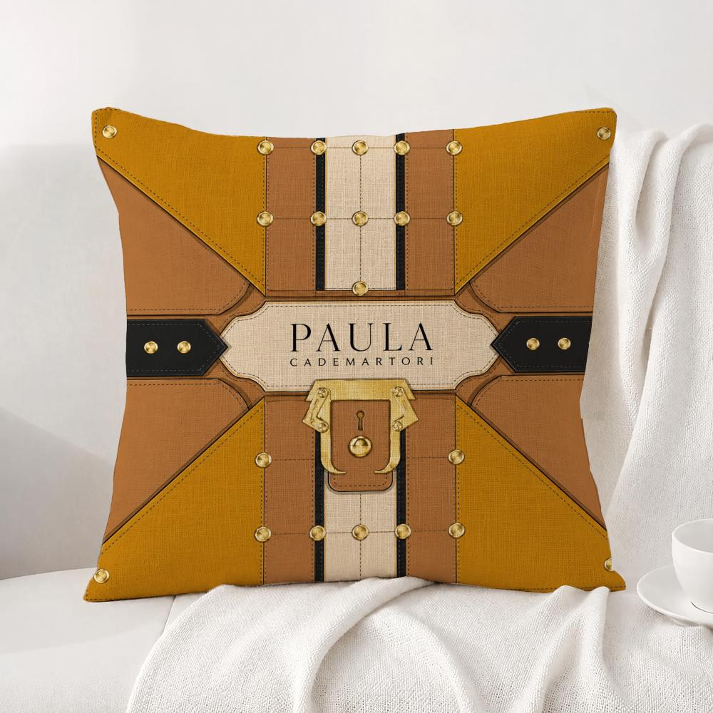 Brand Paula Cademartori Cushion Cover Natural Linen Pillowcase Set AllinOne Decor Cushion Cover for Sofa Bedroom Chair