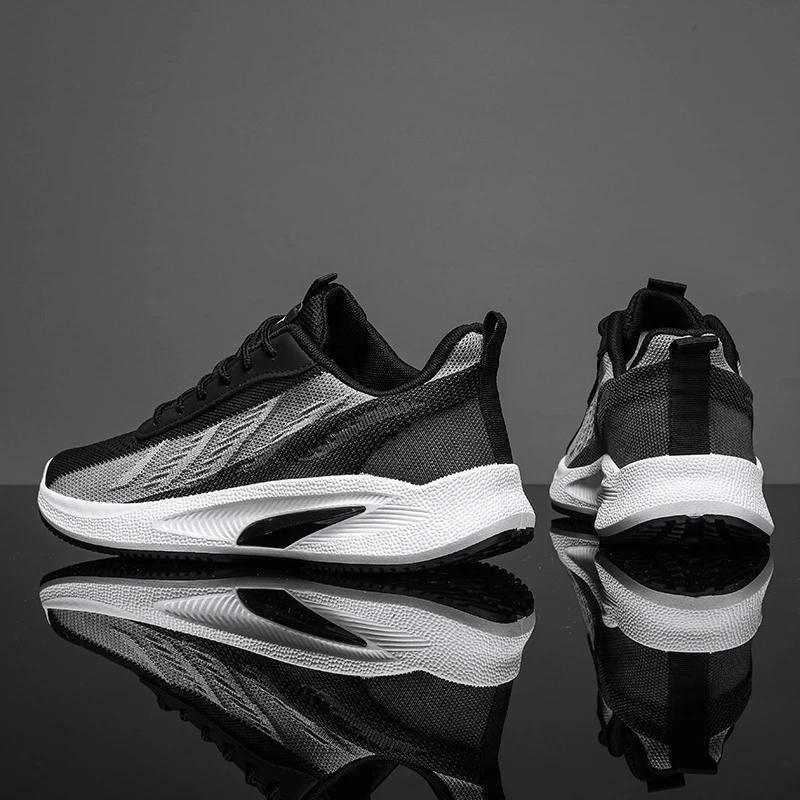 High Quality Casual Sneakers Men Breathable Sport Shoes for Men Comfortable Lightweight Soft Soled Running Shoes Tenis Masculino