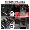 Real Soft Carbon Fiber For Chrysler 300 300C 2011 2012 2013 2014 LHD RHD Car Central Control Gear Panel Sticker Accessories