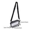 Women Clear Shoulder Bag Stadium PVC Concert Transparent Purse Simple Crossbody Bag With Front Pocket Casual Handbag