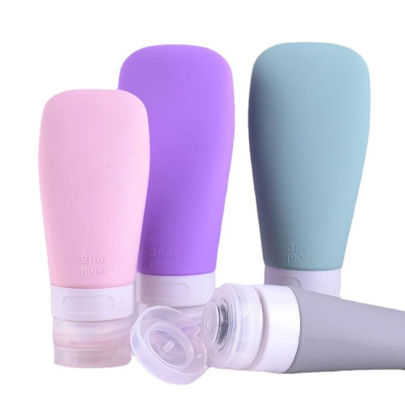Silica Gel Packaging Bottle 60 Ml Shampoo Shower Gel Fire Extinguisher Bottles Squeeze Shower Gel Silicone Travel Set