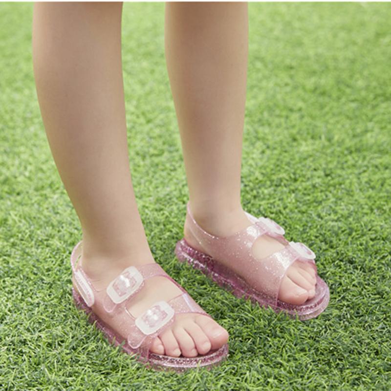 Crystal Children's Shoes, Boys and Girls, Small and Medium-sized Children, Candy Colored Flat Sandals, Roman Shoes, Children's Shoes