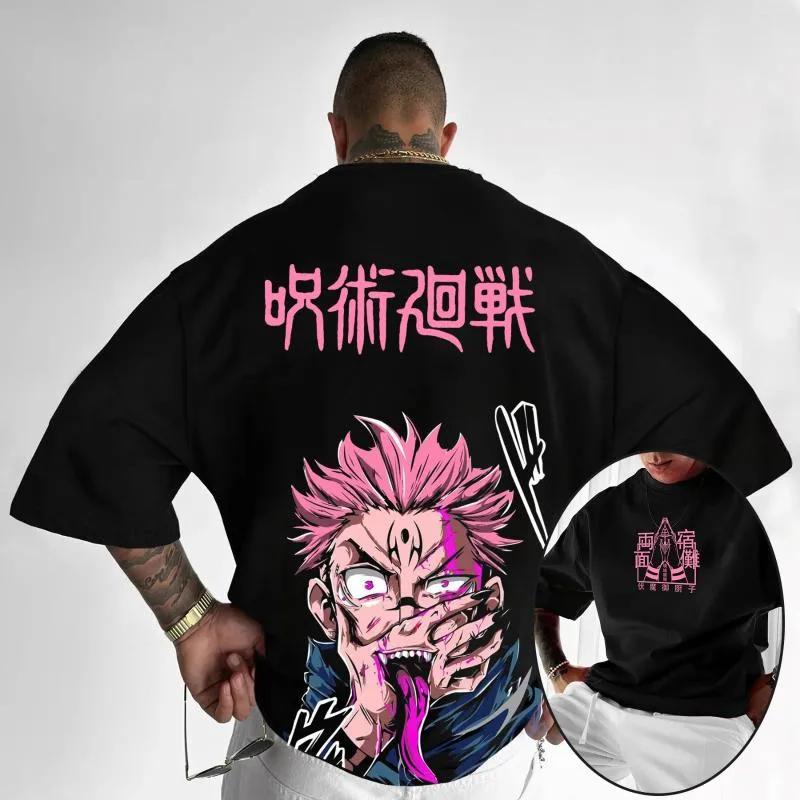 

Мужские футболки Jujutsu Kaisen Аниме Принт Футболки Мужские Злодей Рёмен Сукуна HIP HOP Уличная Хлопковая Рубашка Для Мужчин Женщин Летние Топы Одежда XS