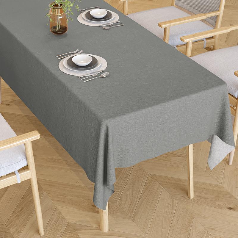 Tovaglia Impermeabile e Oil-proof, Copritavola Rettangolare Lavabile Anti-scottatura, Tovaglia Monocolore di Lusso per Tavolo da Pranzo Tavolino da Caffè
