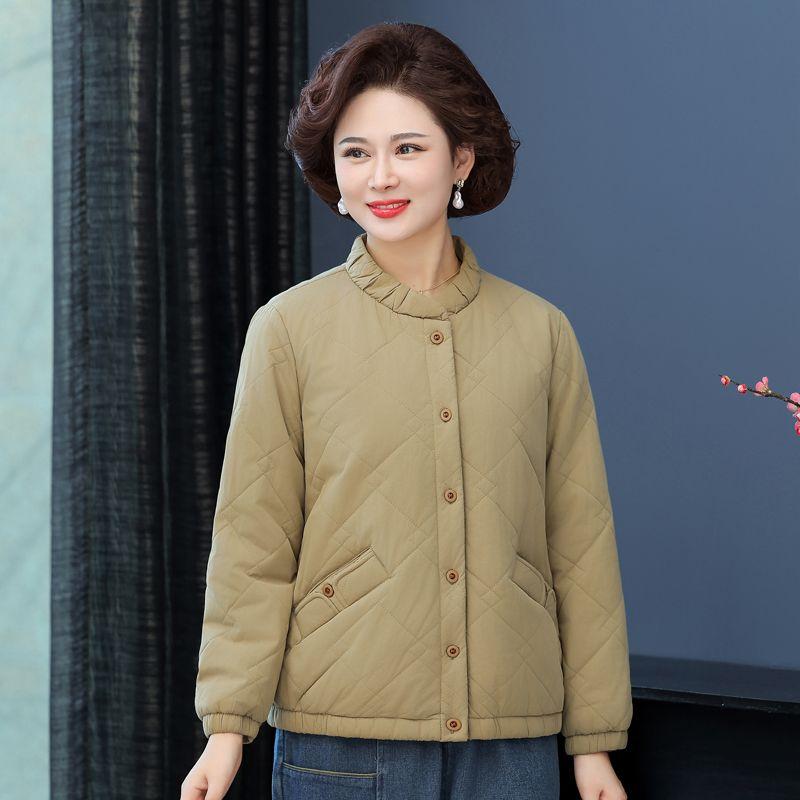 

Женская осенне-зимняя стеганая легкая клетчатая бабушкина верхняя одежда Pale yellow L