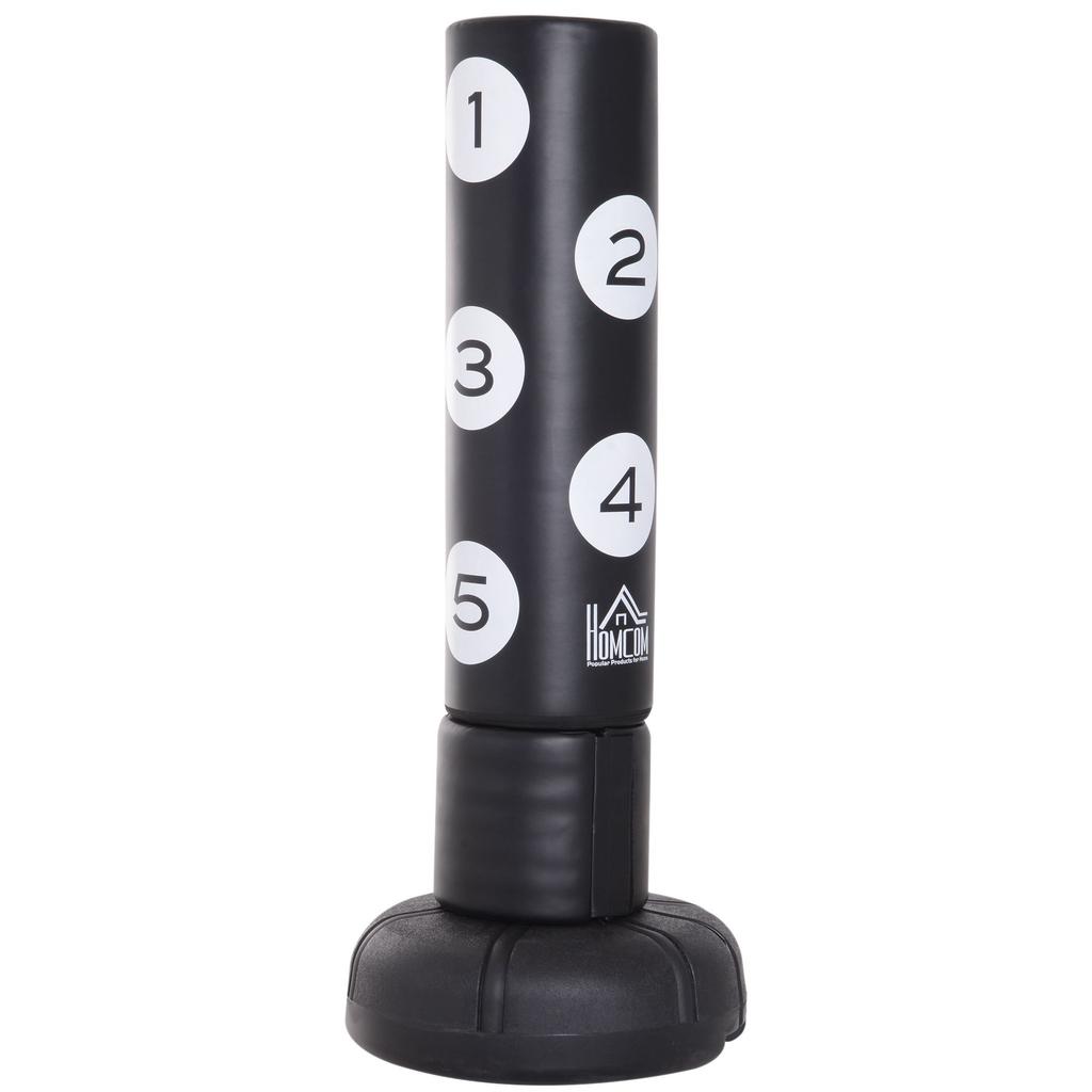 5.8ft Free Standing Boxing Target Punch Bag Heavy Duty Stand Sparring Kick Martial Arts Gym Training Equipment