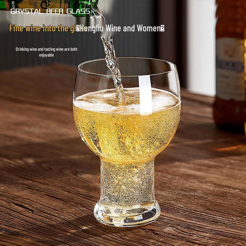 Премиальный набор стаканов из хрустального стекла для пива и сока