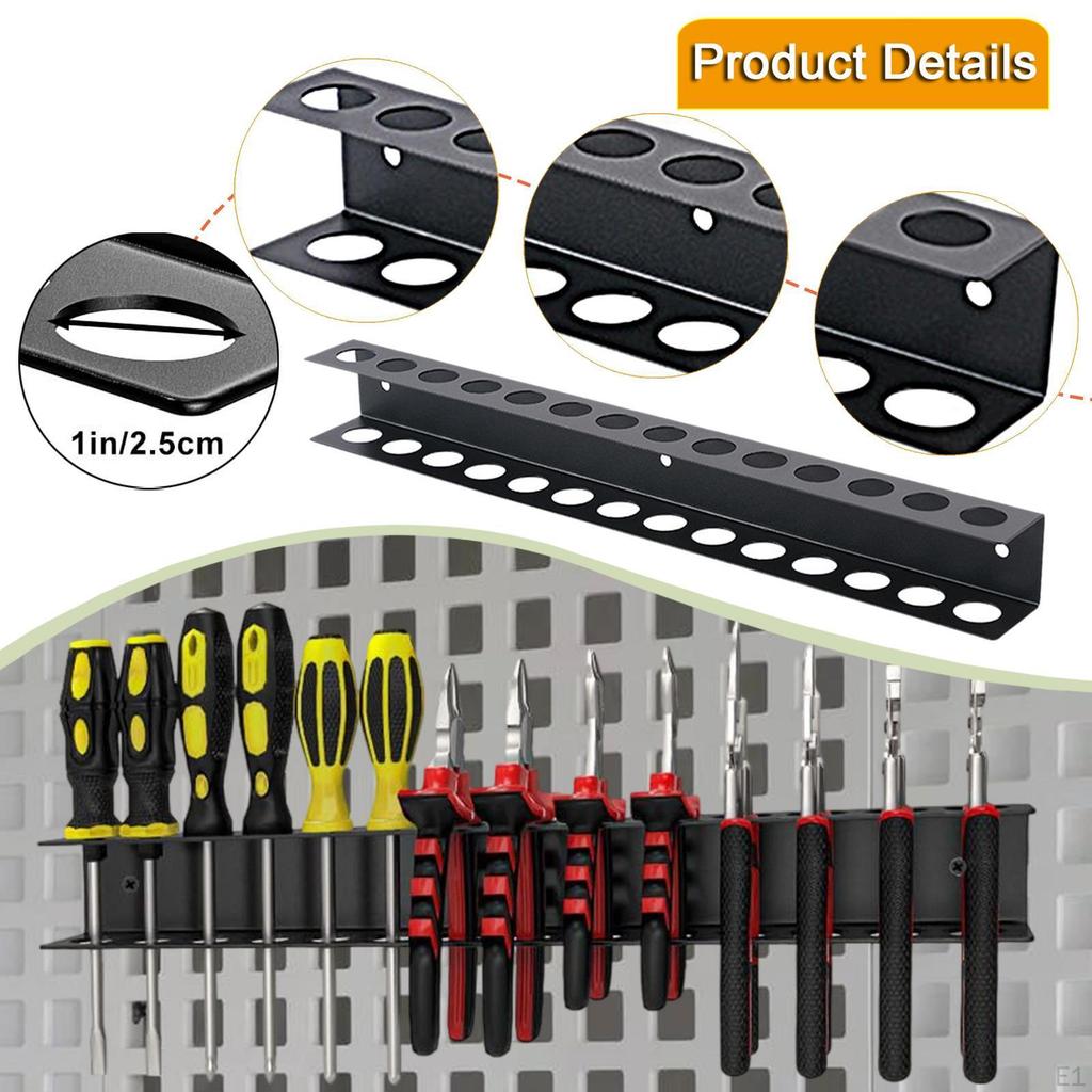 Screwdriver Organizer Manual Tool Stand Wall Mounted Multipurpose Multiple Holes Metal Repair