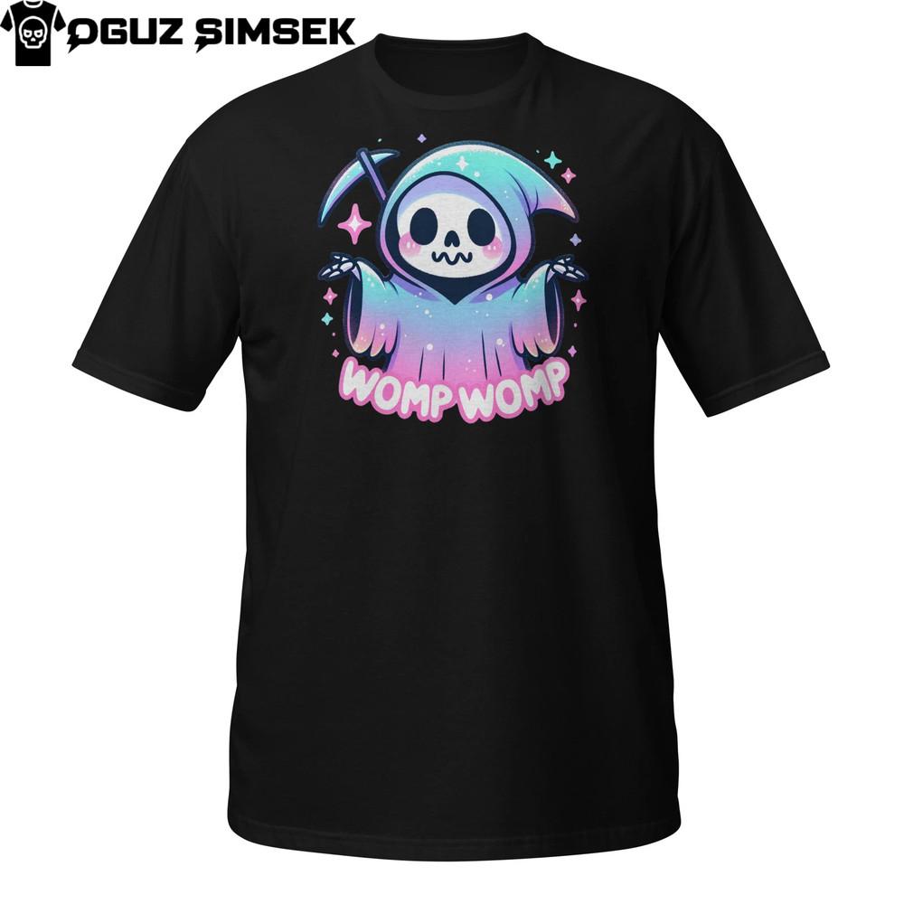 

Вумп Вумп Милая Футболка Мрачного Жнеца | Забавная Пастельно-Готическая Грустная Футболка Каваи Жнеца XL