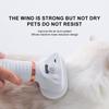 Pet Grooming Dryer 6 in 1 Dog Cat Hair Removal Comb Massage Spray Brush 300W Hot Air Comb Pet Hair Dryer 3-speed Adjustable