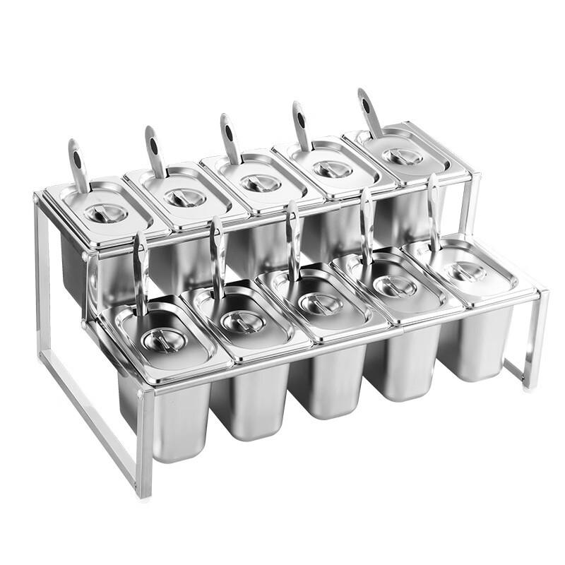 Stainless Steel Multi-Compartment Condiment Rack