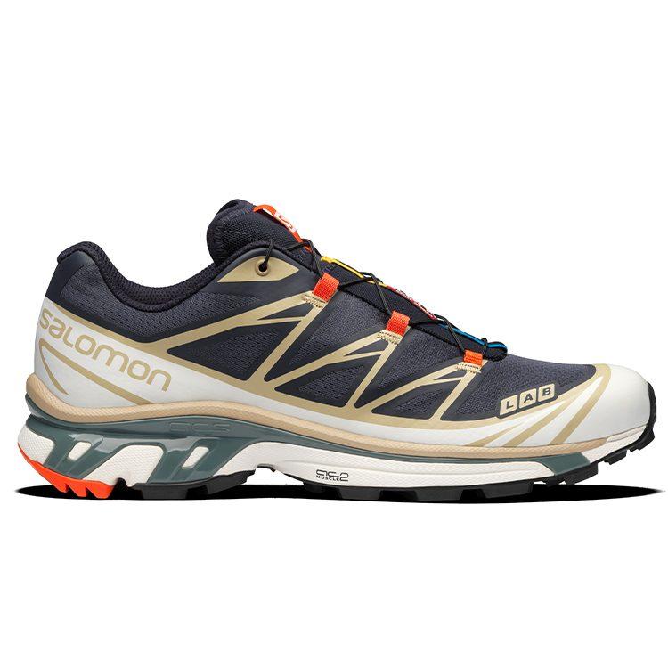 SALOMON XT 6 PU, Textile Cushioning Slip Resistant Abrasion Resistant Low top Outdoor Shoes Unisex Black L41455200