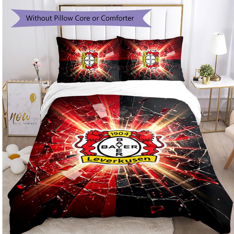 Blackburn Rovers Football Printed 3 Pieces Bedding Set, Comfortable Skin Friendly Bedroom Duvet Cover Set
