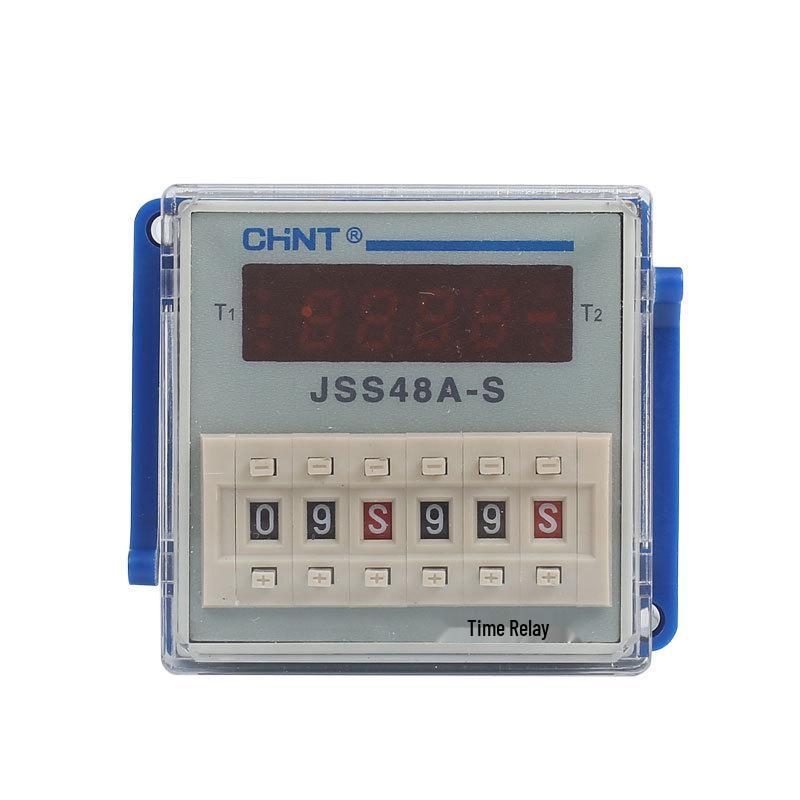 JSS48A-S/2Z Digital Cyclic Time Relay with Display, Energization Delay, AC/DC 24V-48V/220V/380V