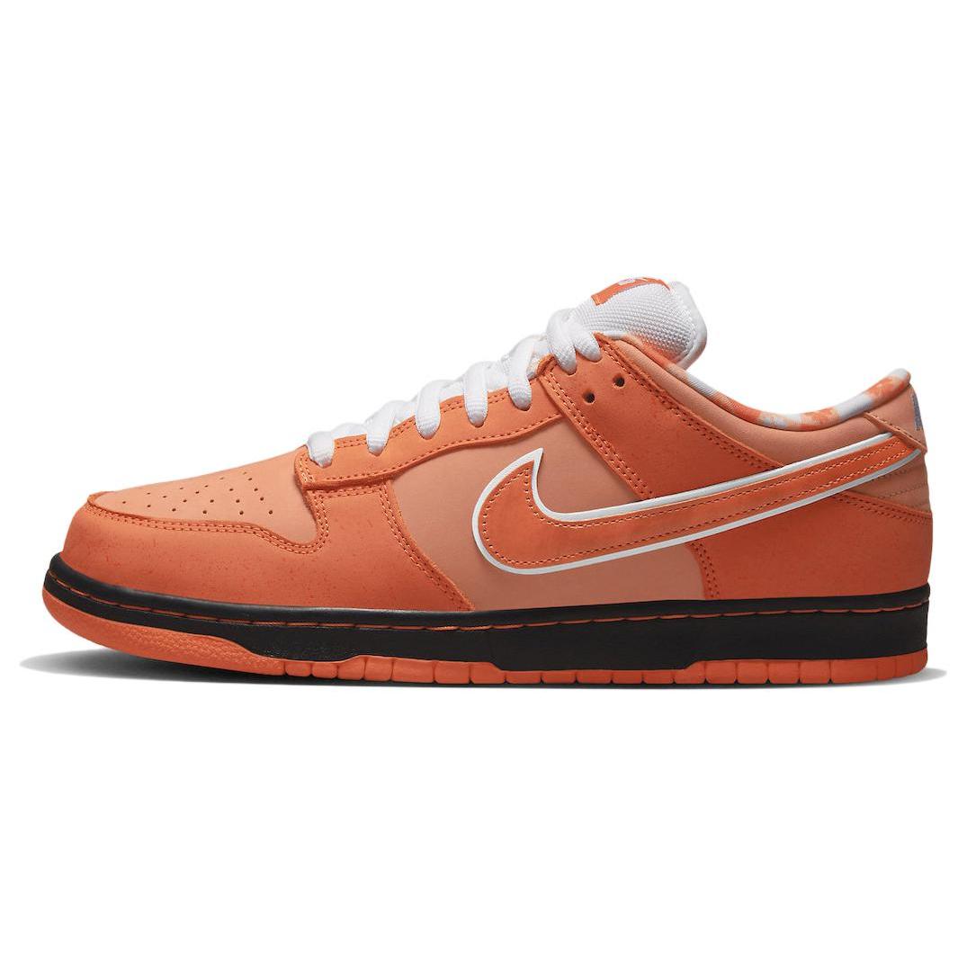 

NewCONCEPTS x Nike Dunk SB Orange Lobster Кожаные Удобные Нескользящие Прочные Низкие Унисекс Повседневные Кроссовки FD8776-800 36