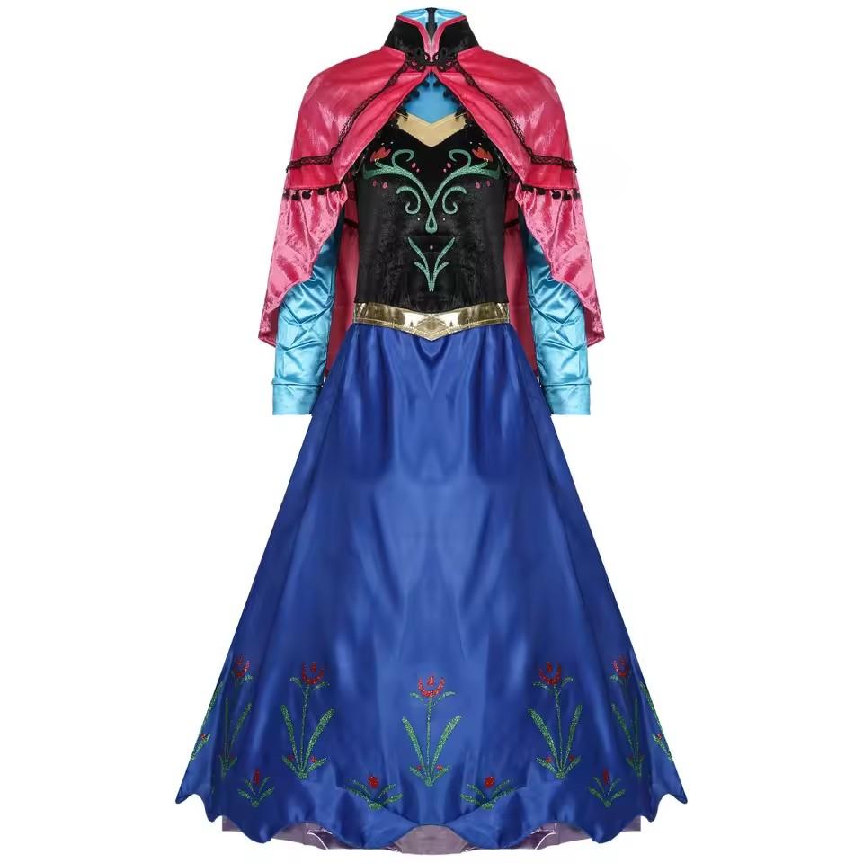 

Cosplay Costume for Women, Ideal for Performances and Themed Events Frozen Anna Princess cosplay costumes S синий