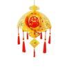 Lint/Gold Foil Spring Festival Red Lantern 3D Spring Festival Hanging Pendant  Party