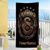 Galatasaray Customize Text Beach Towel Super Soft & Absorbent Suitable for Swimming Gym Camping Yoga Vacation