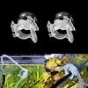 2Pcs Translucent Fish Tank Air Tube Fixing Clip U Shaped Clip Oxygen Tubing Holder Aquarium Use