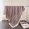 British retro plaid imitation silk large square scarf printed commuter shawl neck silk scarf herringbone women's scarf headscarf