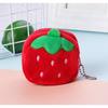 Cute Plush Fruit Watermelon Coin Purse Coin Pocket Red Envelope Headset Data Cable Storage Bag