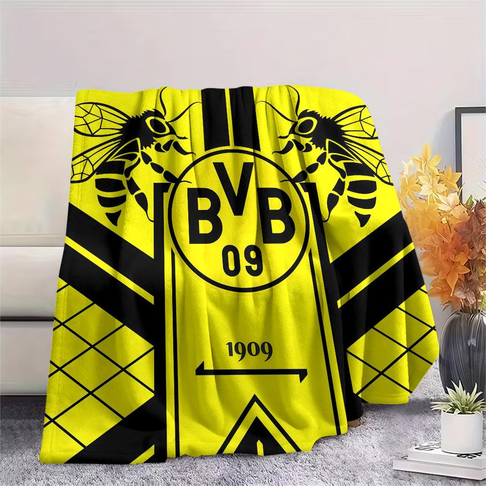 Borussia Dortmund Flanelldecke, Hohe Qualität, Bequem für alle Jahreszeiten, Heimdekoration, Wärme und Komfort