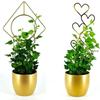Iron Garden Stake Suitable For Climbing Flowers Decorative Plant Support Weather Resistant Metal Trellis Simple Assembly